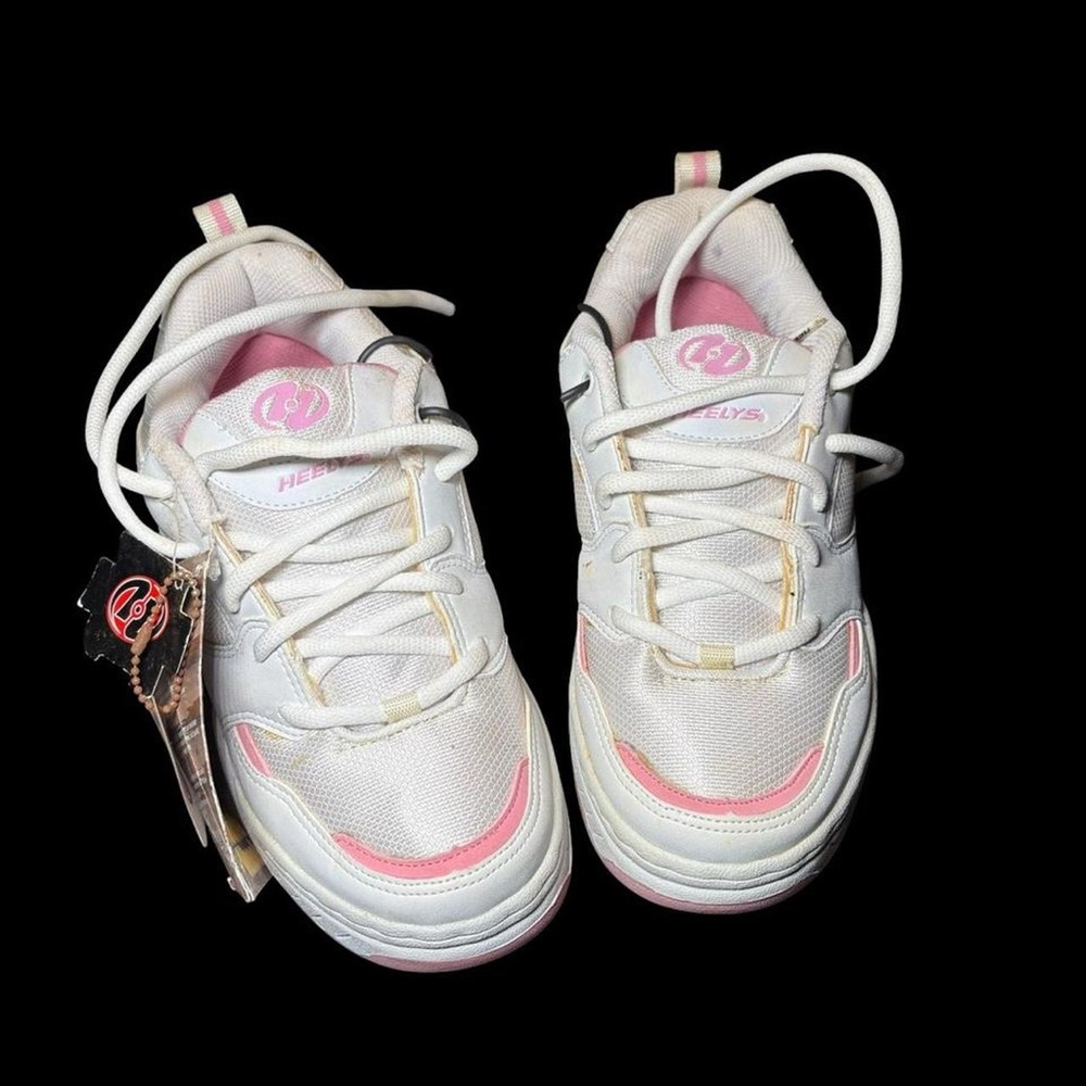 Heelys White Pink Girls' Dual-Wheel Sneakers